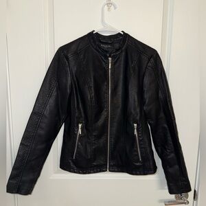 Baccini Black Leather Jacket